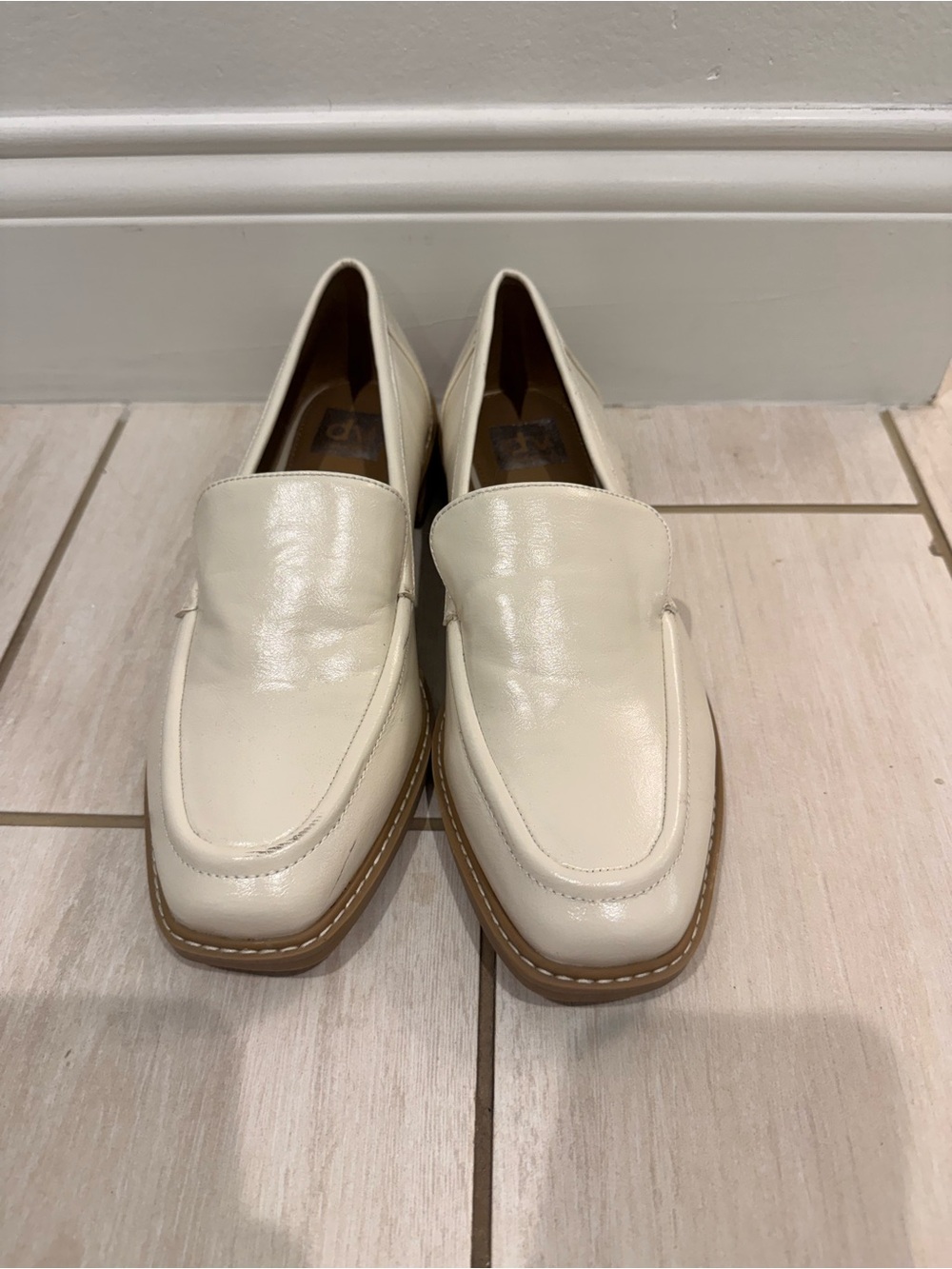Dolce Vita Cream Leather Women's Loafers